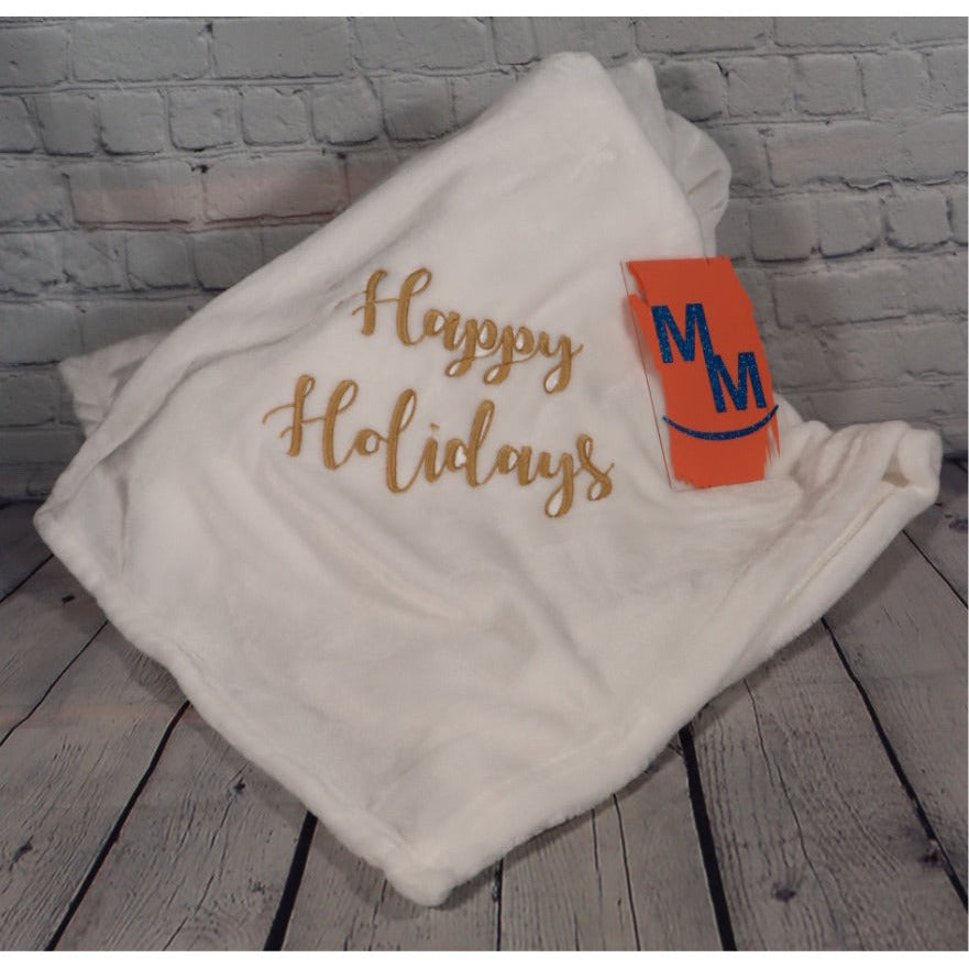 Happy Holidays Blanket